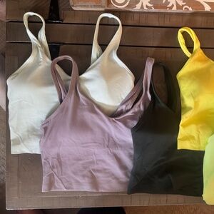 Lot of 5 Lululemon Align tanks size 4